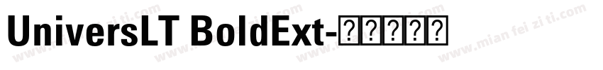 UniversLT BoldExt字体转换
